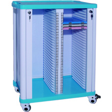 Economic ABS Plastic Medical Service Cart Hospital Patient Case Record Trolley MSD58